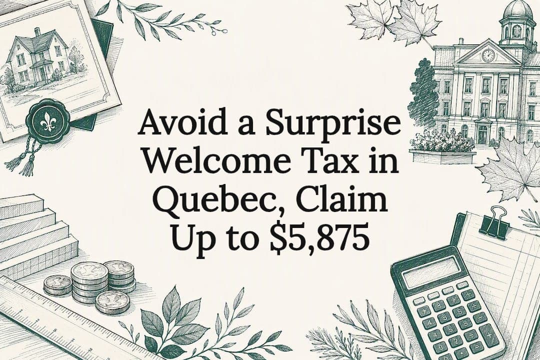 Avoid a Surprise Welcome Tax in Quebec, Claim Up to $5,875