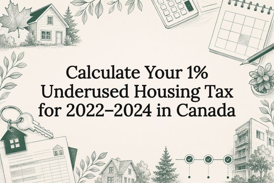 Calculate Your 1% Underused Housing Tax for 2022–2024 in Canada