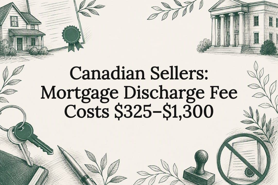 Canadian Sellers: Mortgage Discharge Fee Costs $325–$1,300
